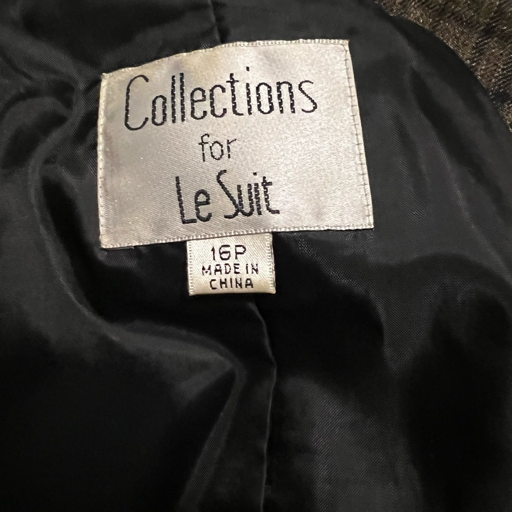 Collections for Le Suit tweed jacket size 16P - Picture 3 of 3